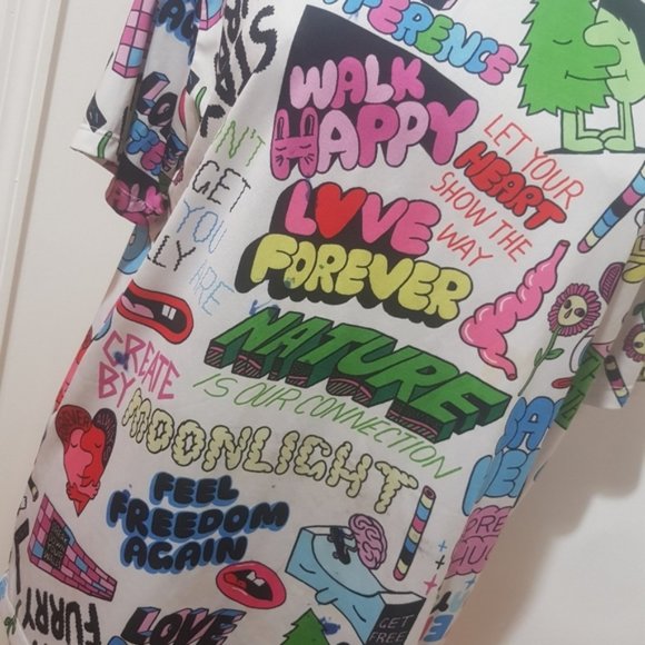 Jeremyville Shirt Mens Medium White Forever 21 T-S Pop Art Limited Edition - Picture 6 of 8